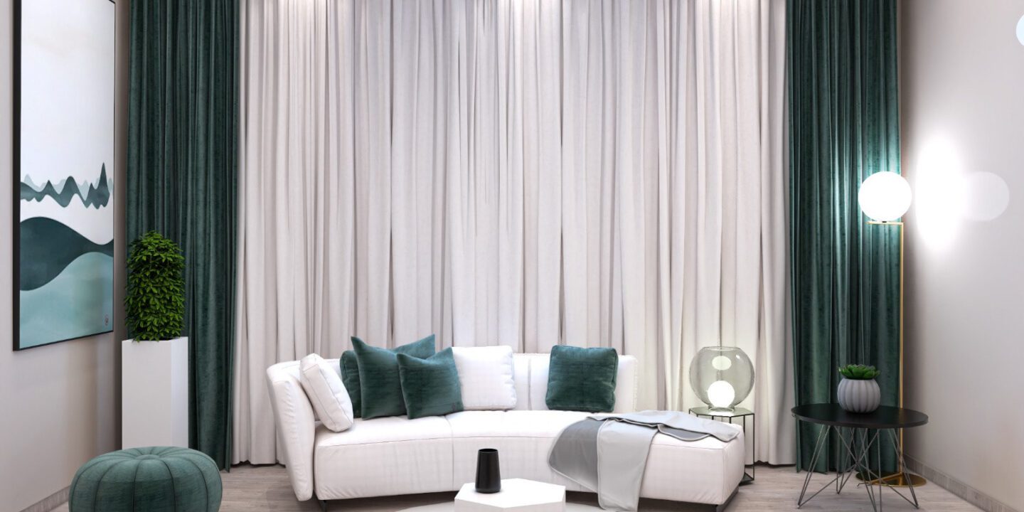 The green color in interior design
